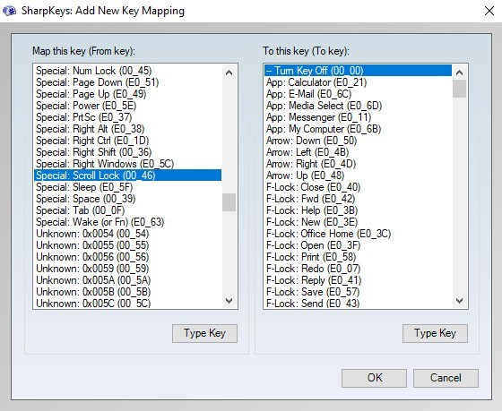 remap keyboard windows registry